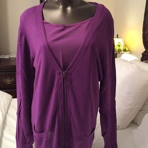 Lane Bryant sweater and cami set